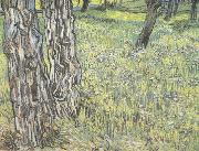 Vincent Van Gogh, Pine Trees and Dandelions in the Garden of Saint-Paul Hospital (nn04)